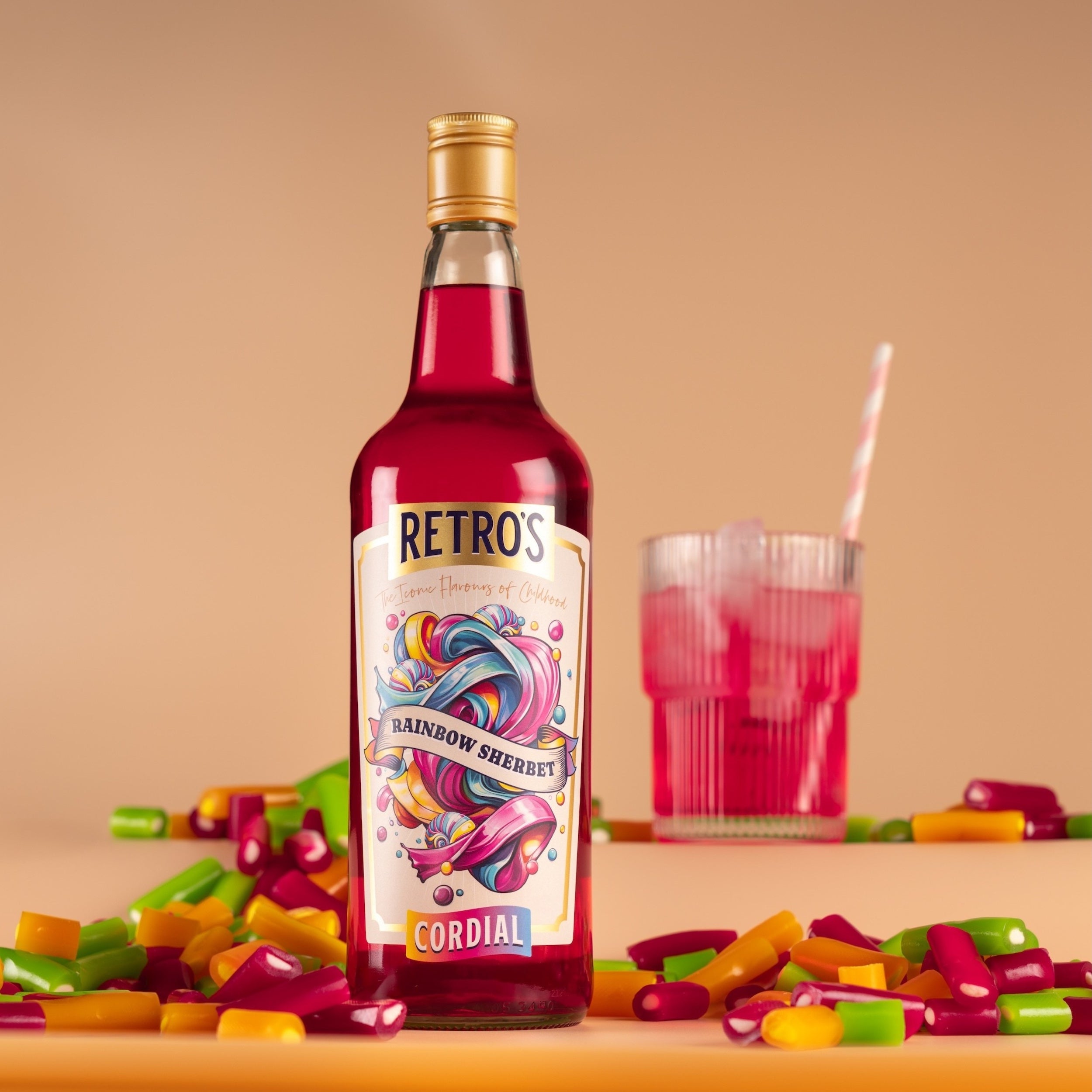 Retro's Rainbow Sherbet 1L