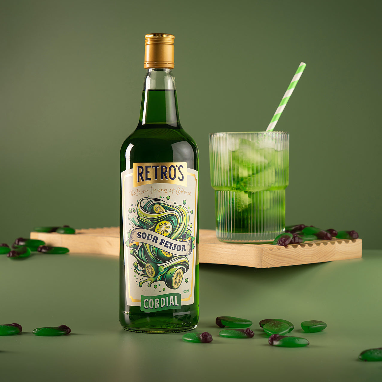 Retro’s Sour Feijoa Cordial 750mL